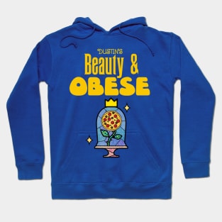 Beauty & Obese Joke Shirt Hoodie
